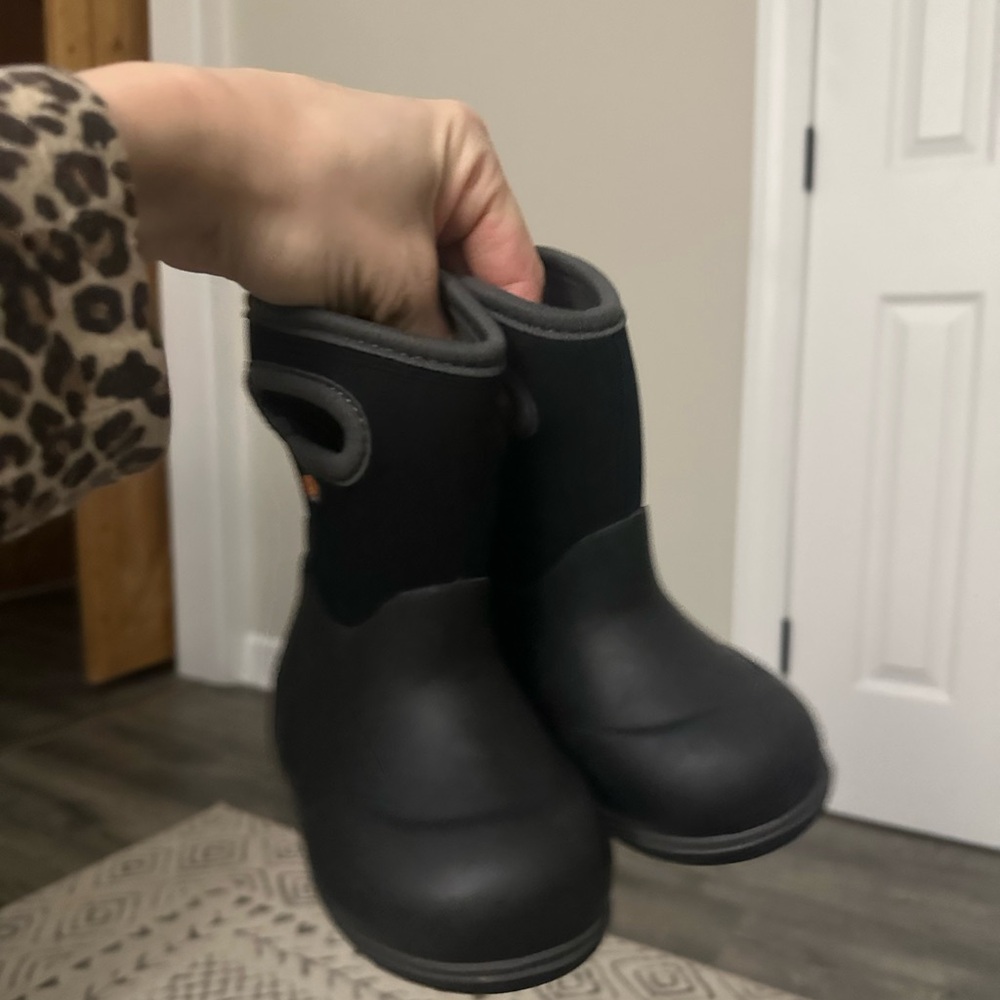 Kids Black Boots